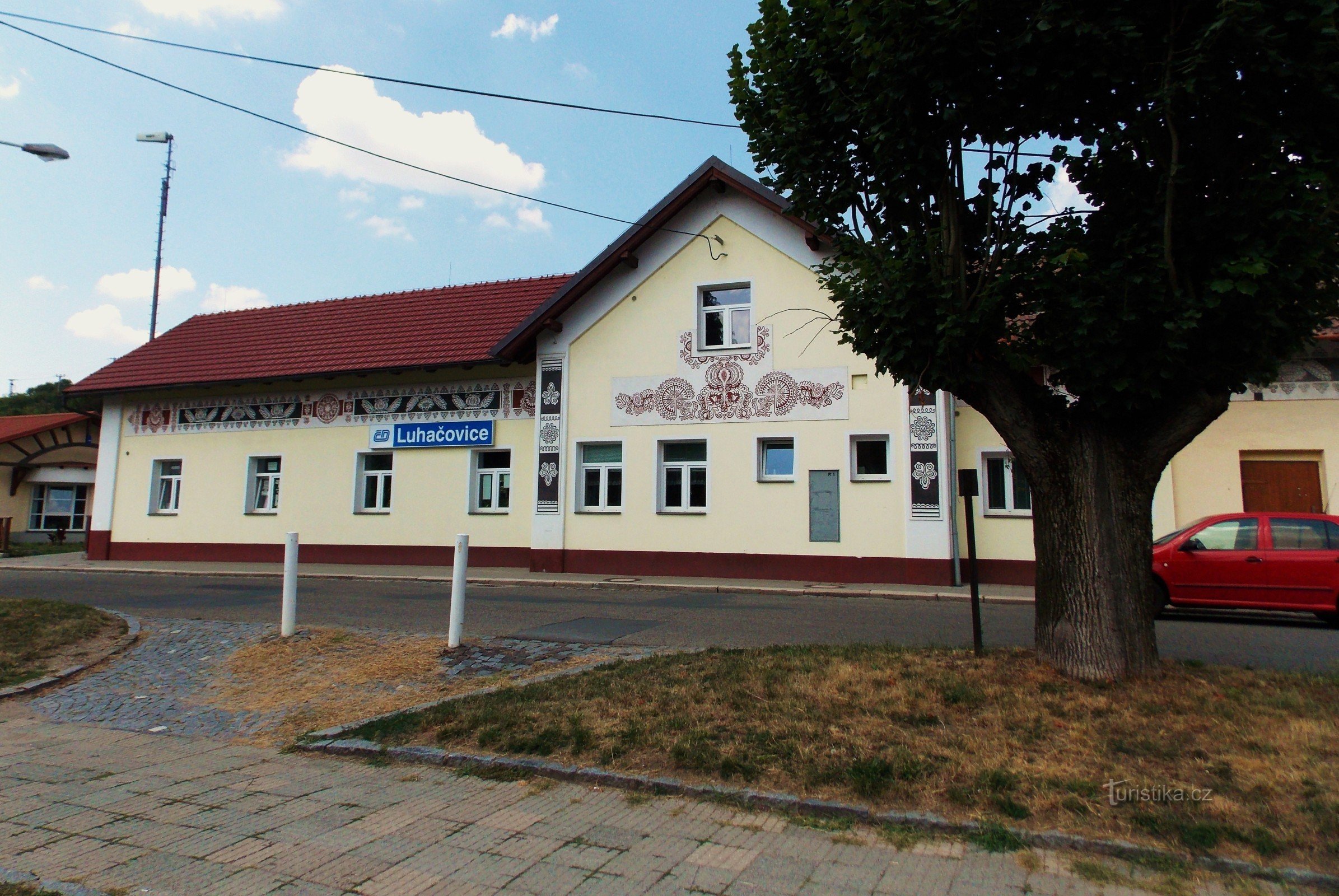 En sommardag i Moravian spa Luhačovice