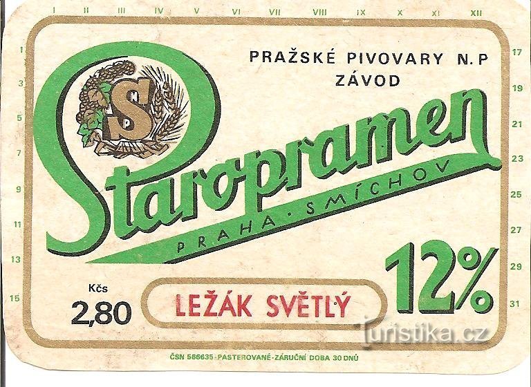 lager với giá 2,80 CZK