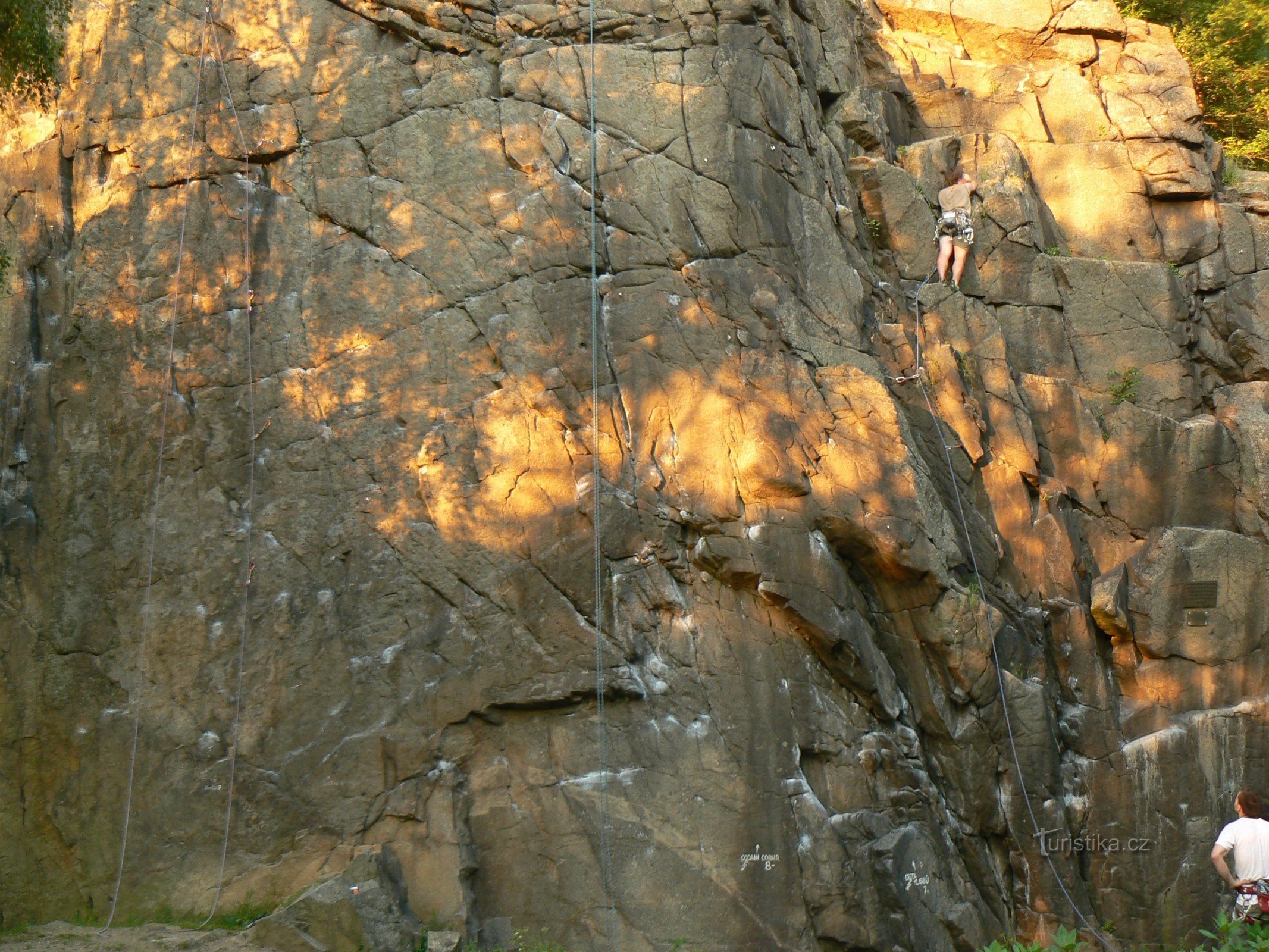 Radošovice près de la zone d'escalade de Strakonic