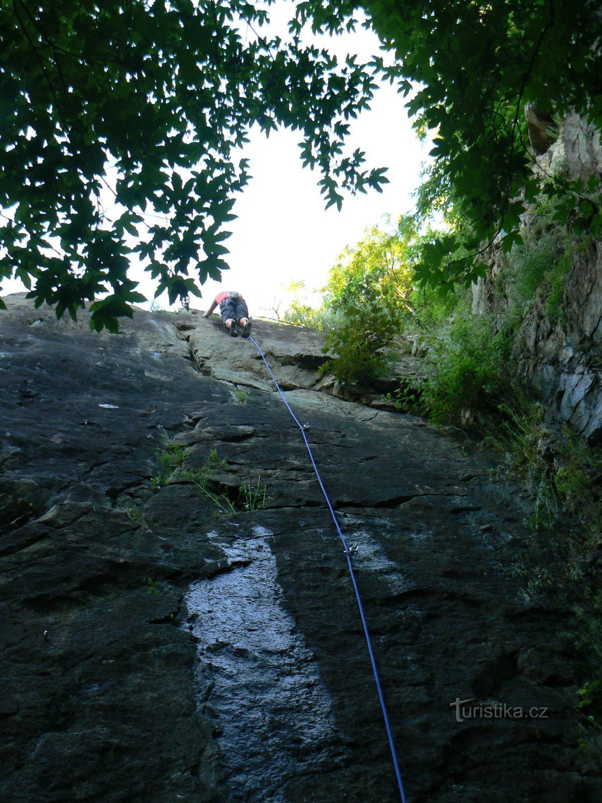 The climbing area of ​​the Lužnice pod Tábor valley