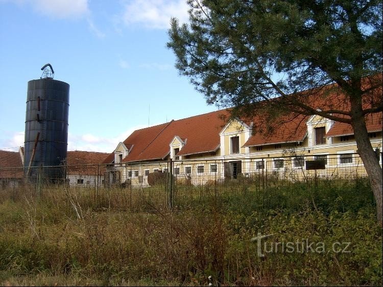 Lhota - Ploskov: desenvolvimento em parte da aldeia de Lhota - Ploskov