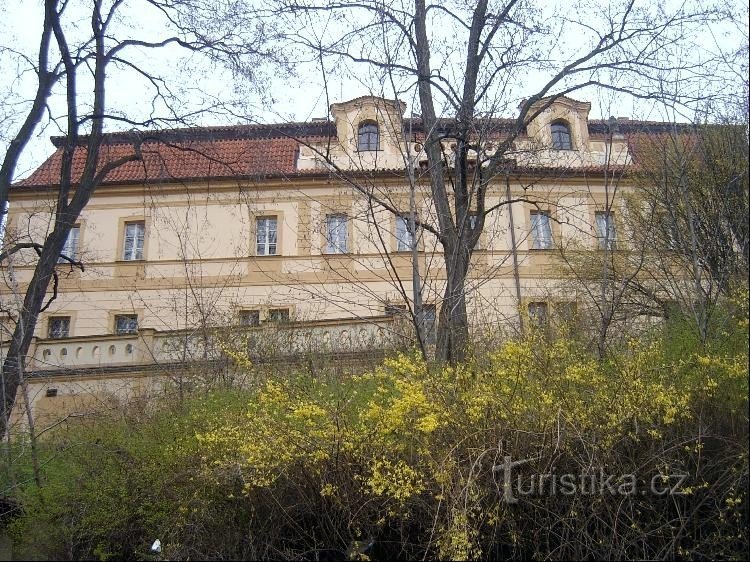 Libeň kasteel vanuit het zuiden
