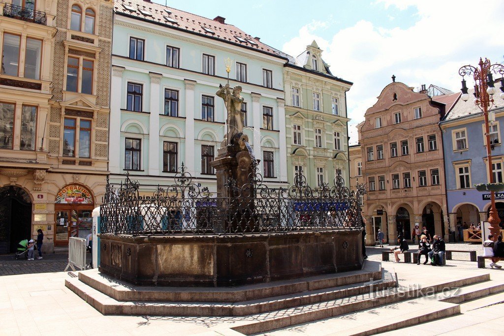 Liberec, fontaine de Neptune