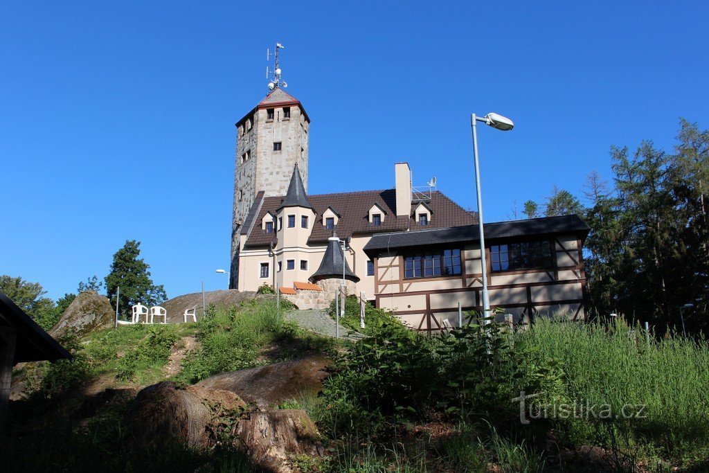 Liberecká výšina, pohled od jezírka