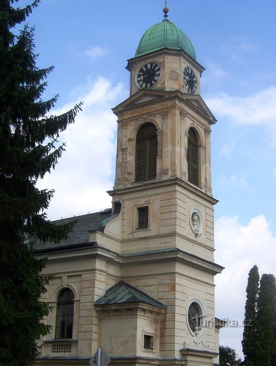 Libice nad Cidlinou-chiesa evangelica-Foto: Ulrych Mir.