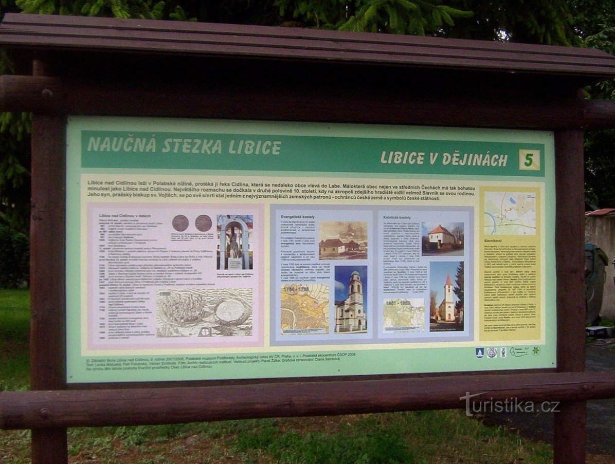Libice nad Cidlinou-Poučna staza Libice-Libice u povijesti-Foto: Ulrych Mir.