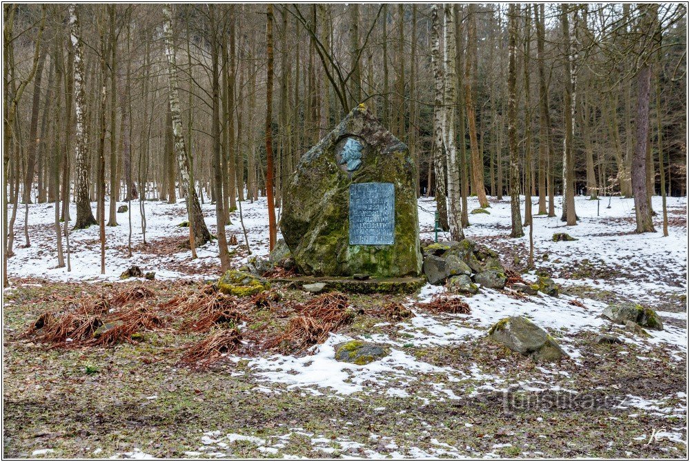 Liboháj, monumentul maestrului Jan Hus