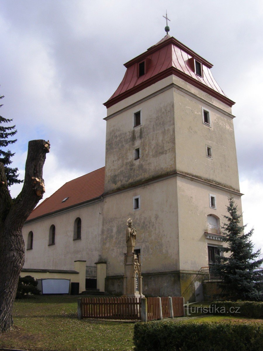 Libřice - Pyhän Nikolauksen kirkko. Michaela