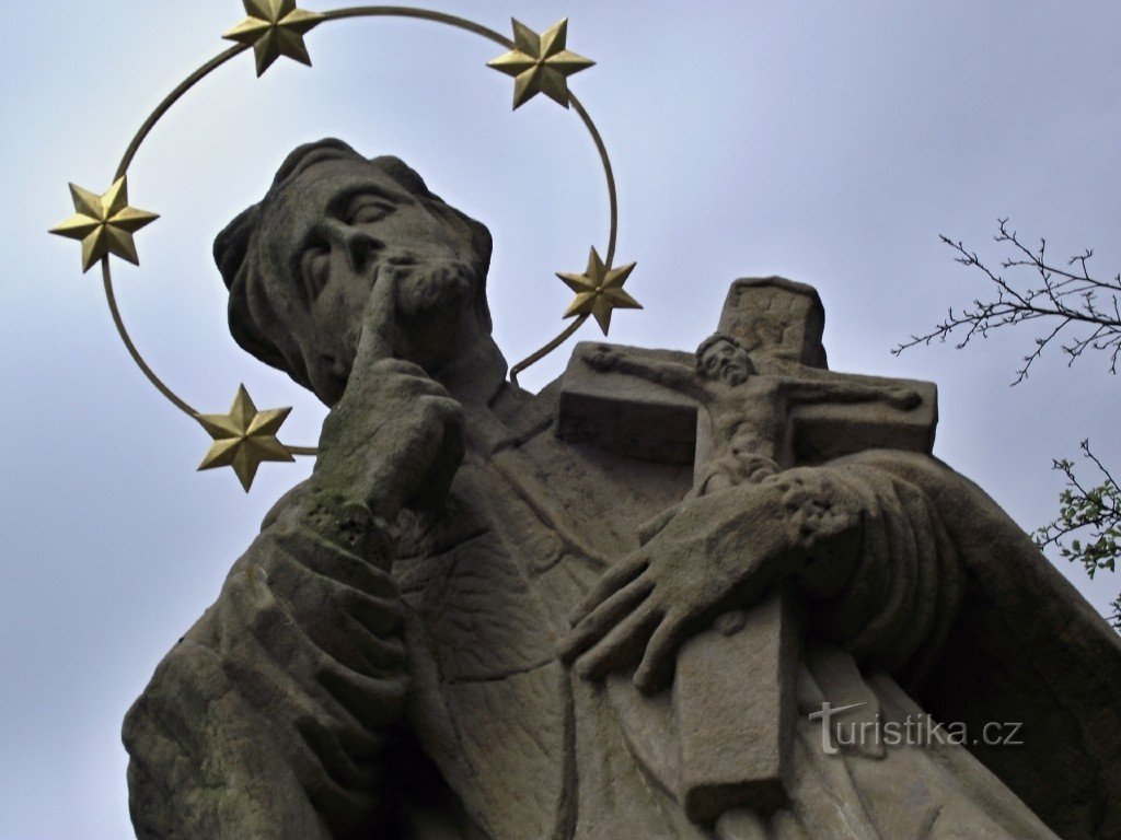 Lidečko - Statue des hl. Jan Nepomuký