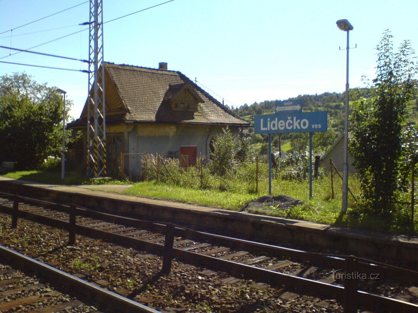 Dorf Lidečko - Bahnhof
