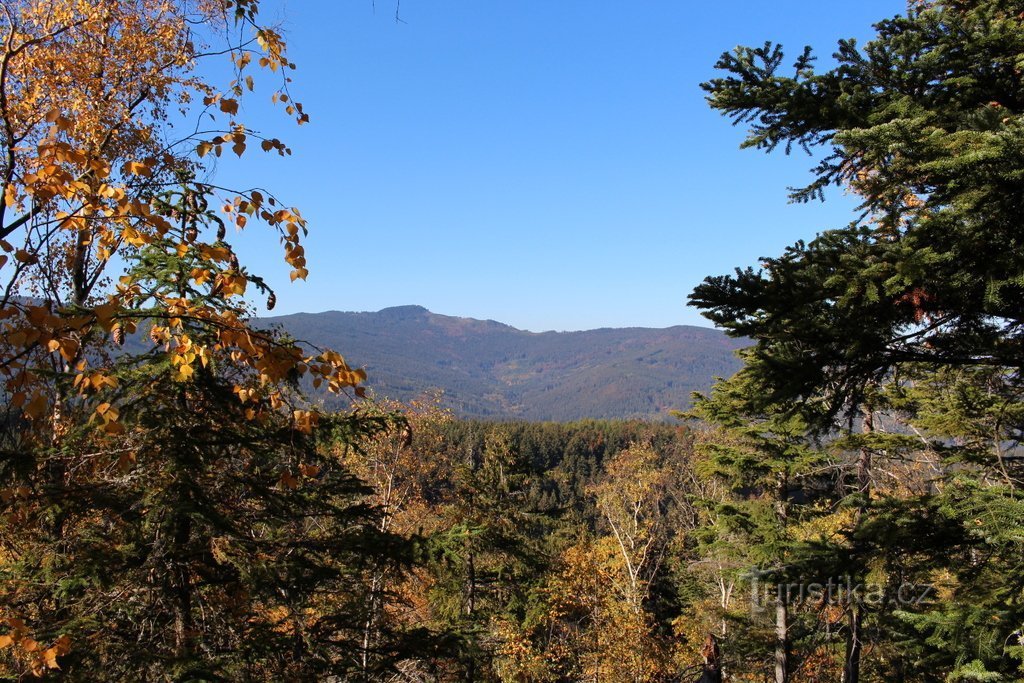 Liebeshöhe, vista de Velký Ostrý