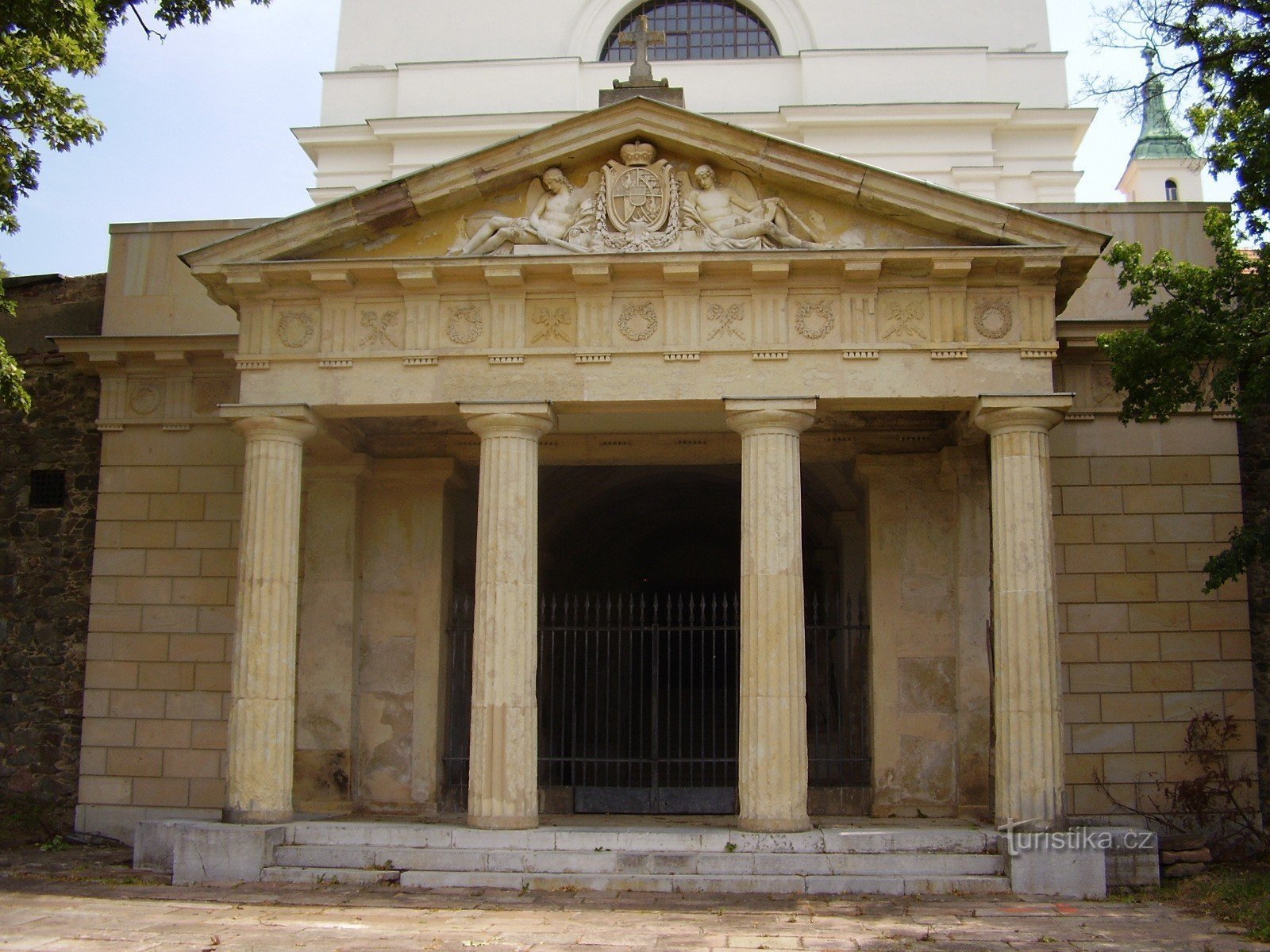 Liechtenstein grav i Vranov nær Brno