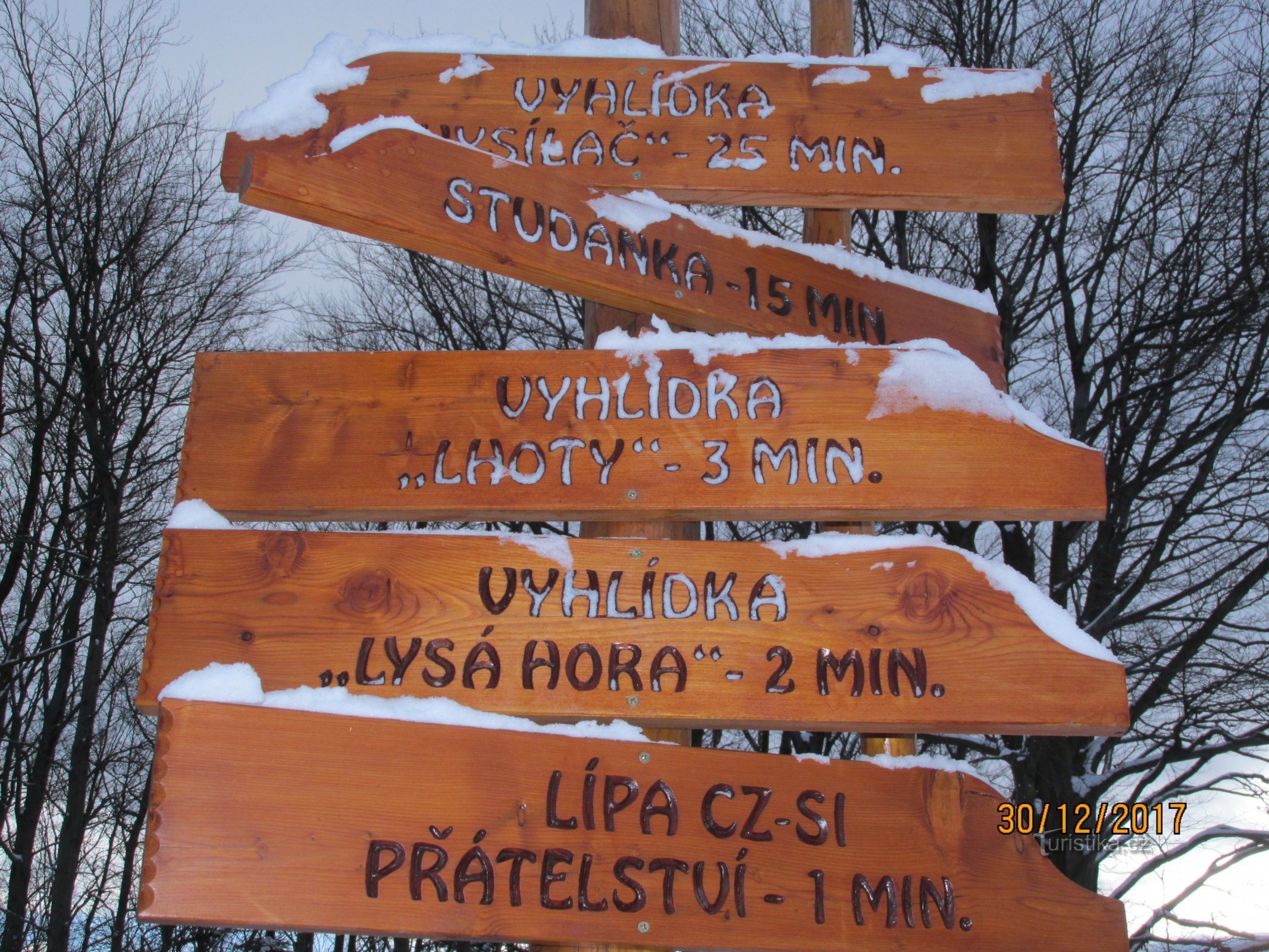 The tree of Czech-Slovenian friendship on Prašivé