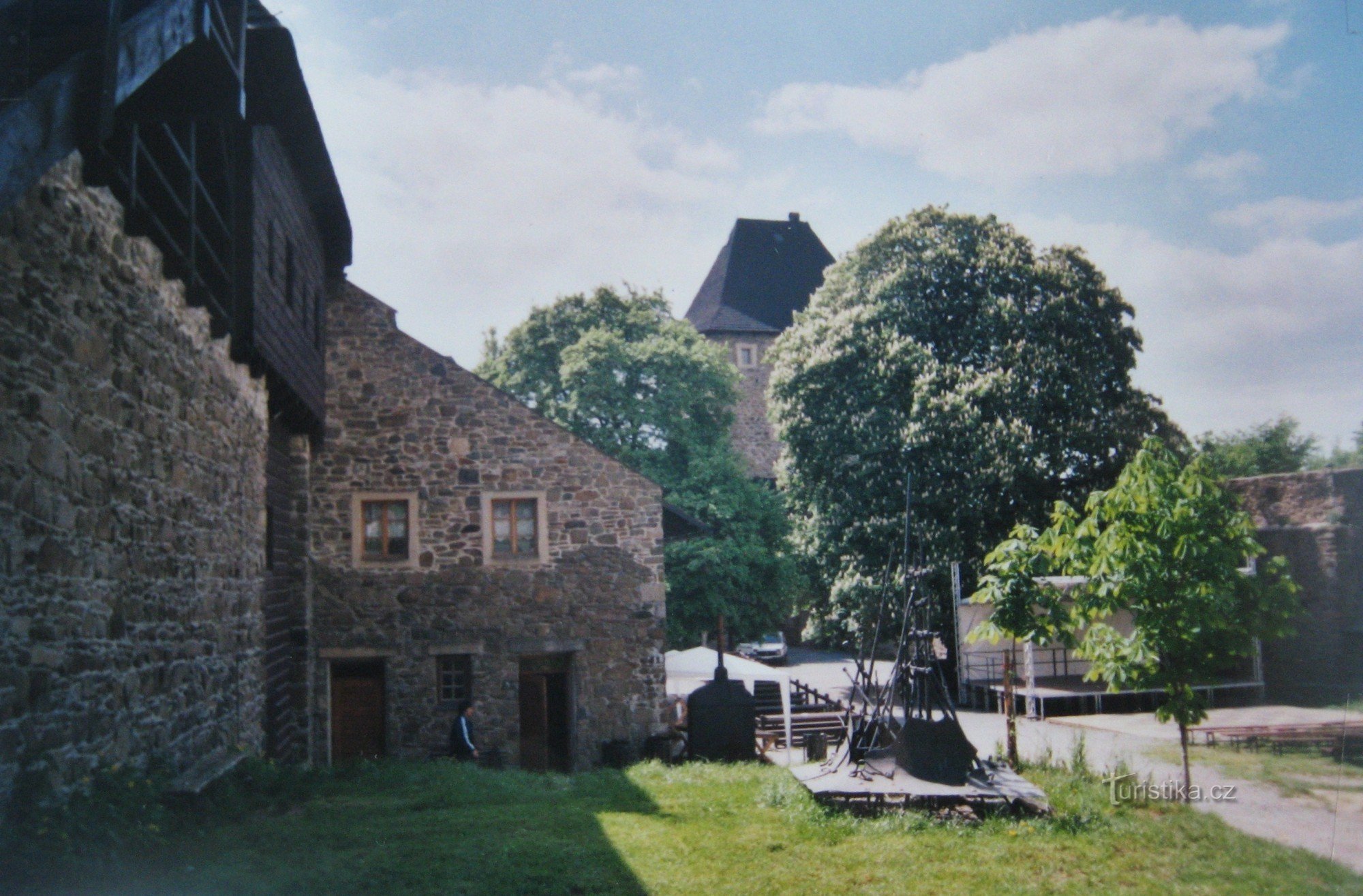 Lipník.nB - Podhůra-waterval - Kasteel Helfštýn (2004)