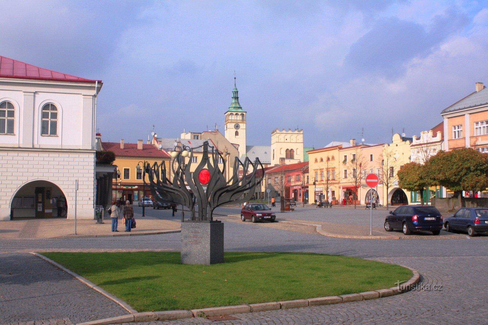 Lipník nad Bečvou - πλατεία TG Masaryk