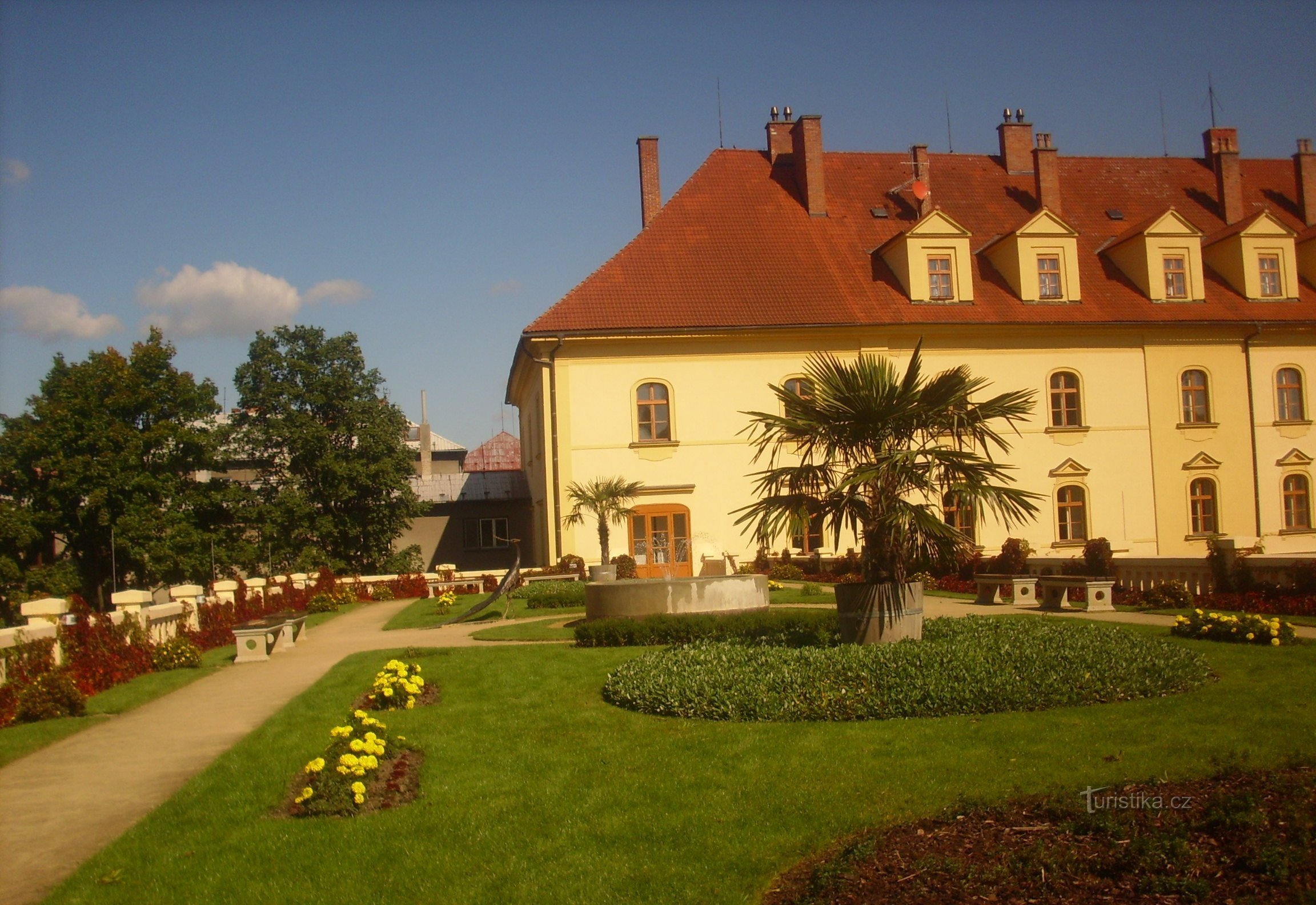 Hängender Garten des Schlosses Lipník