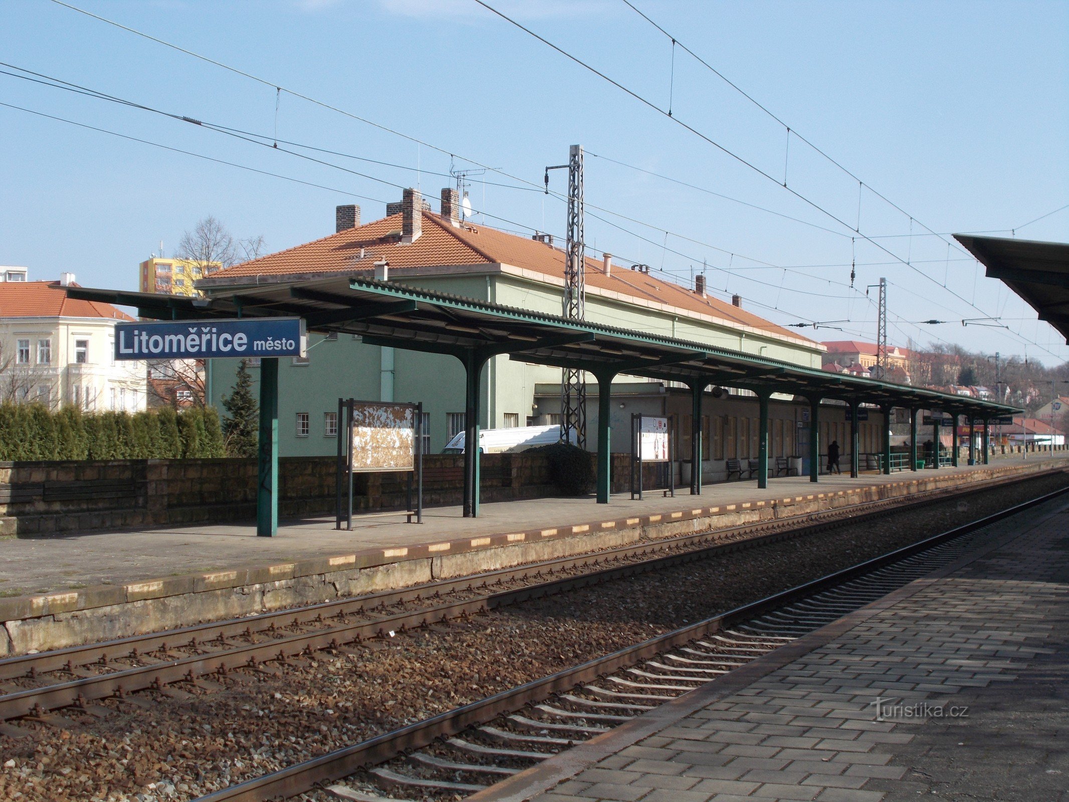 Πόλη Litoměřice - σιδηροδρομικός σταθμός