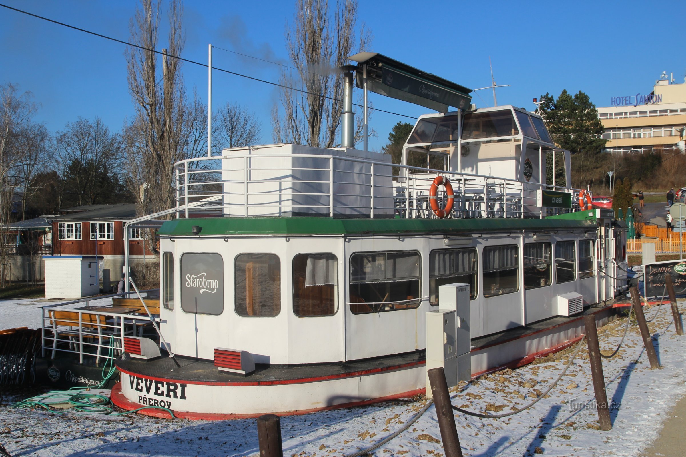 Ardilla de barco en invierno