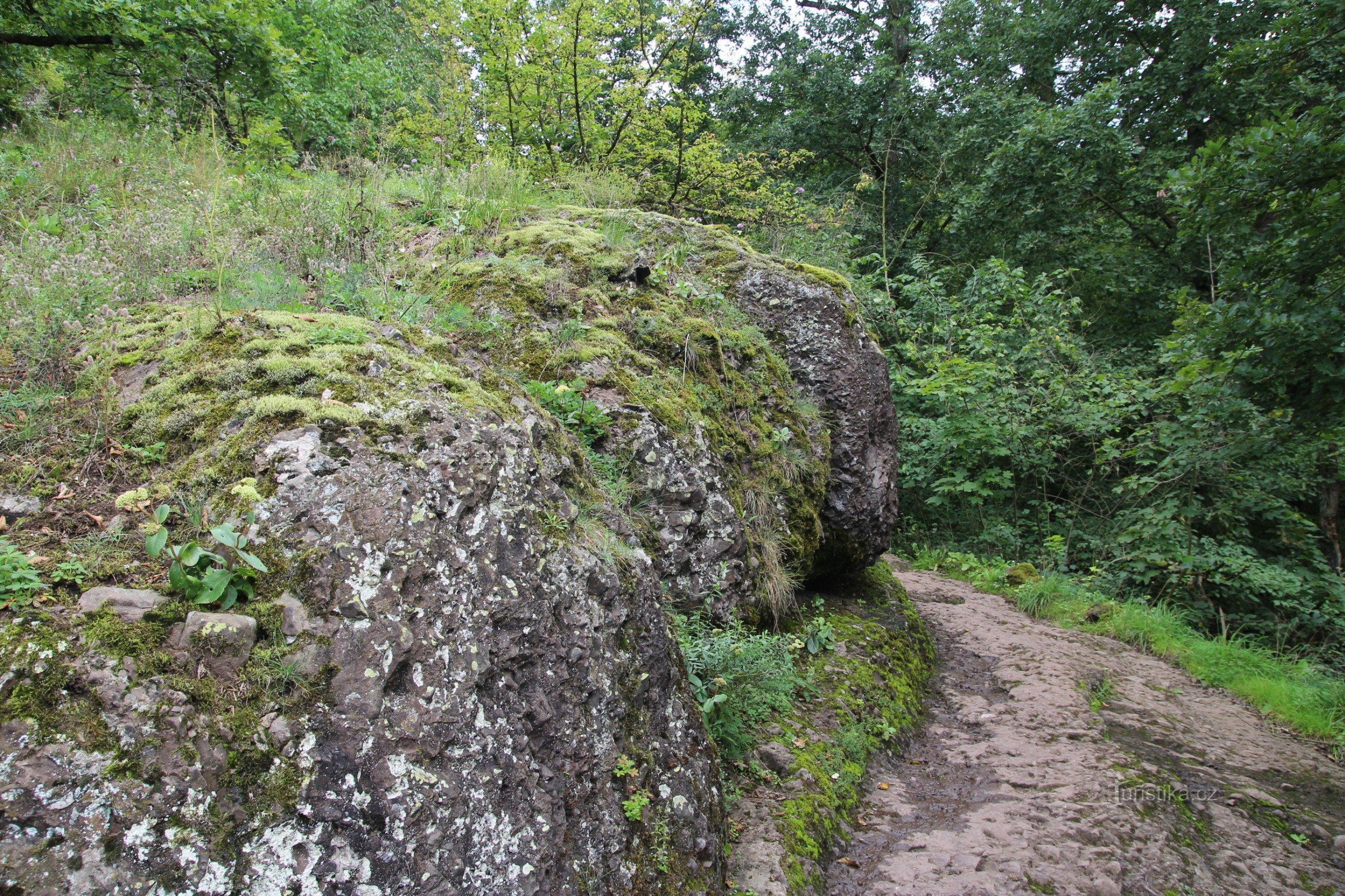 Břenčák sijainti turistireitiltä