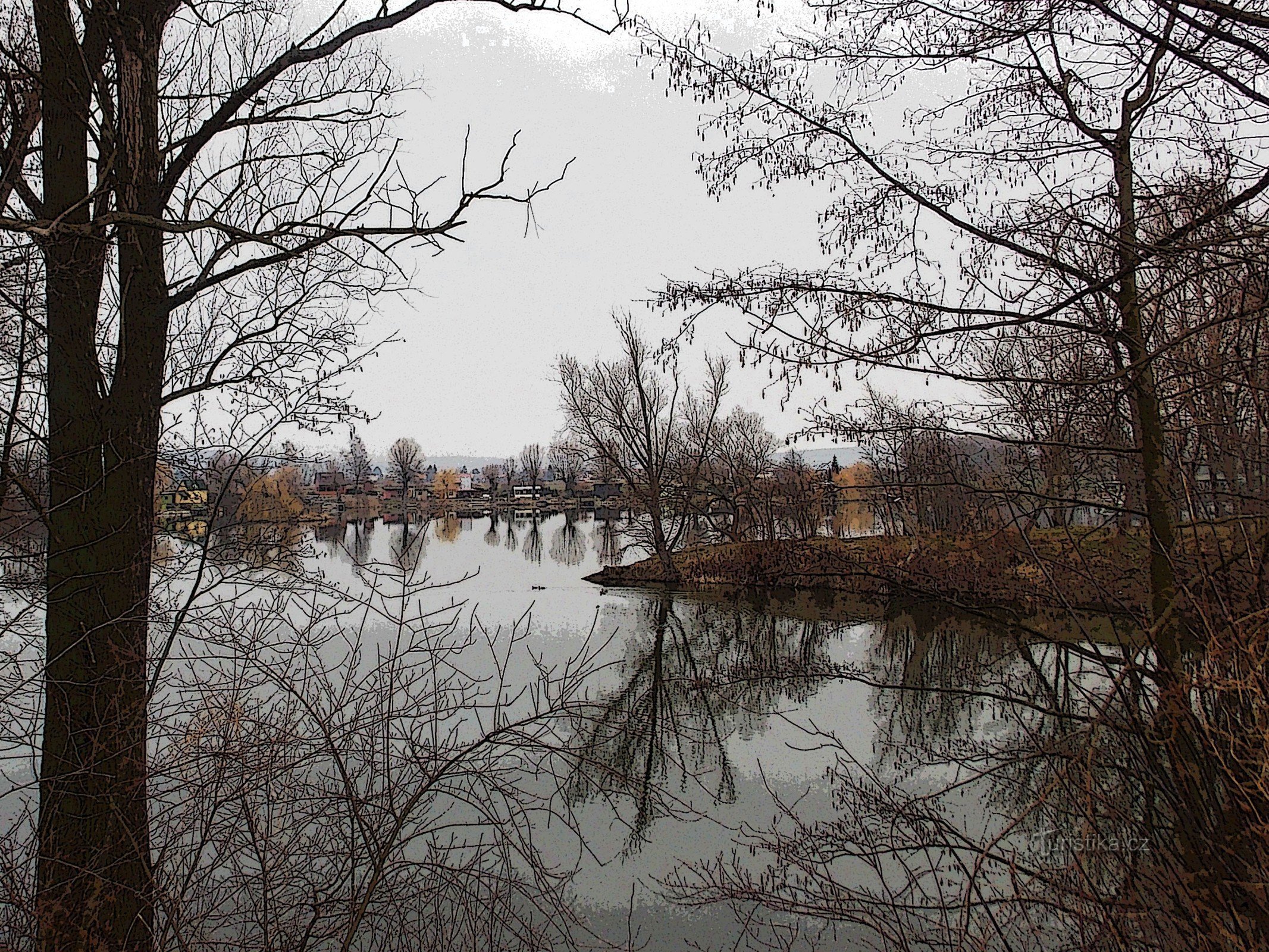 Lokacija Uhliska, naselje vikendica i mjesto za odmor