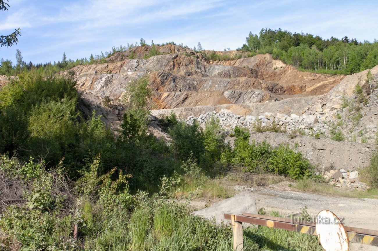 Stenbrud nær Hanušovice