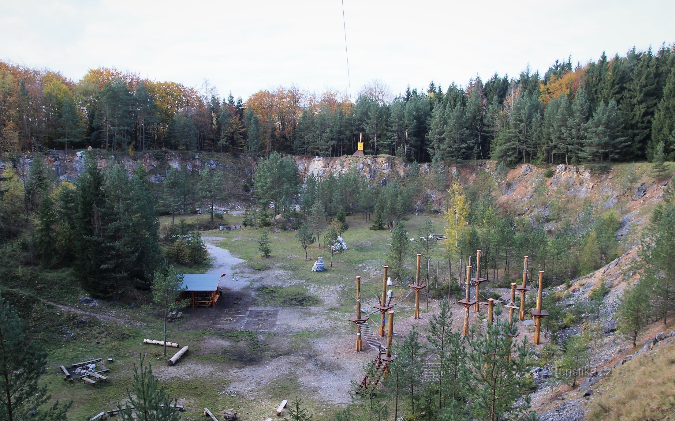 The Great Agreement Quarry, where the entrance to the cave is located