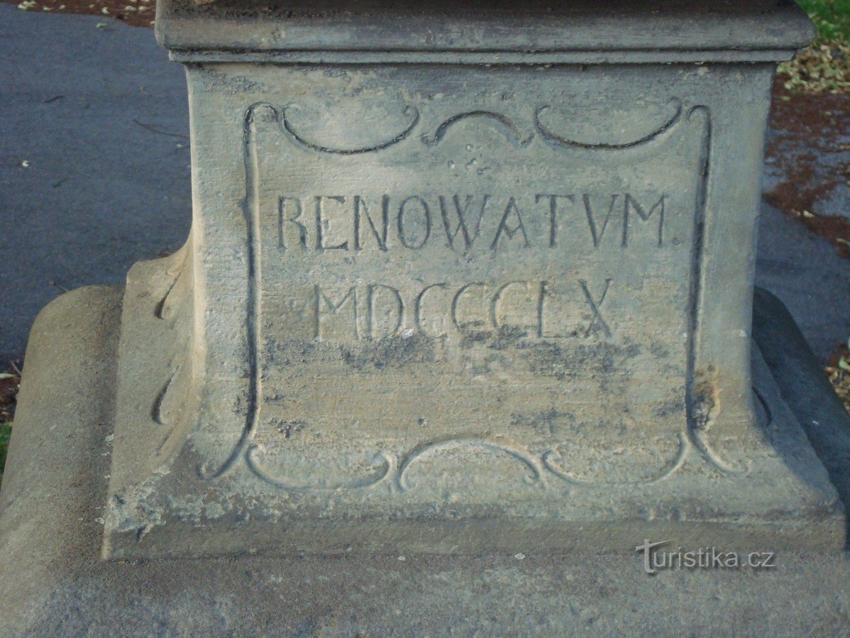 Croix de Loštice sur la rue Olomoucká-Photo: Ulrych Mir.