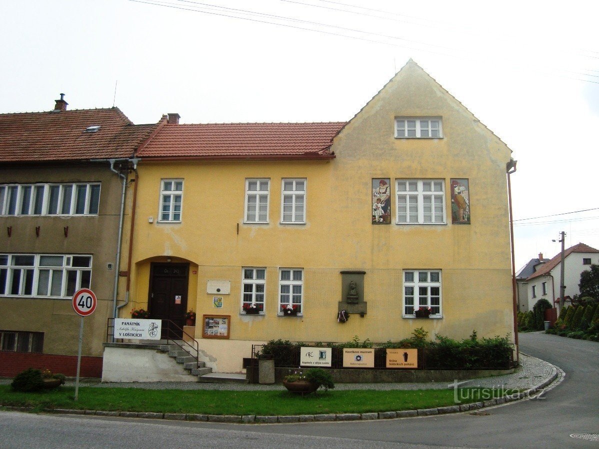 Loštice - Museum und Denkmal des Malers Adolf Kašpar - Foto: Ulrych Mir.