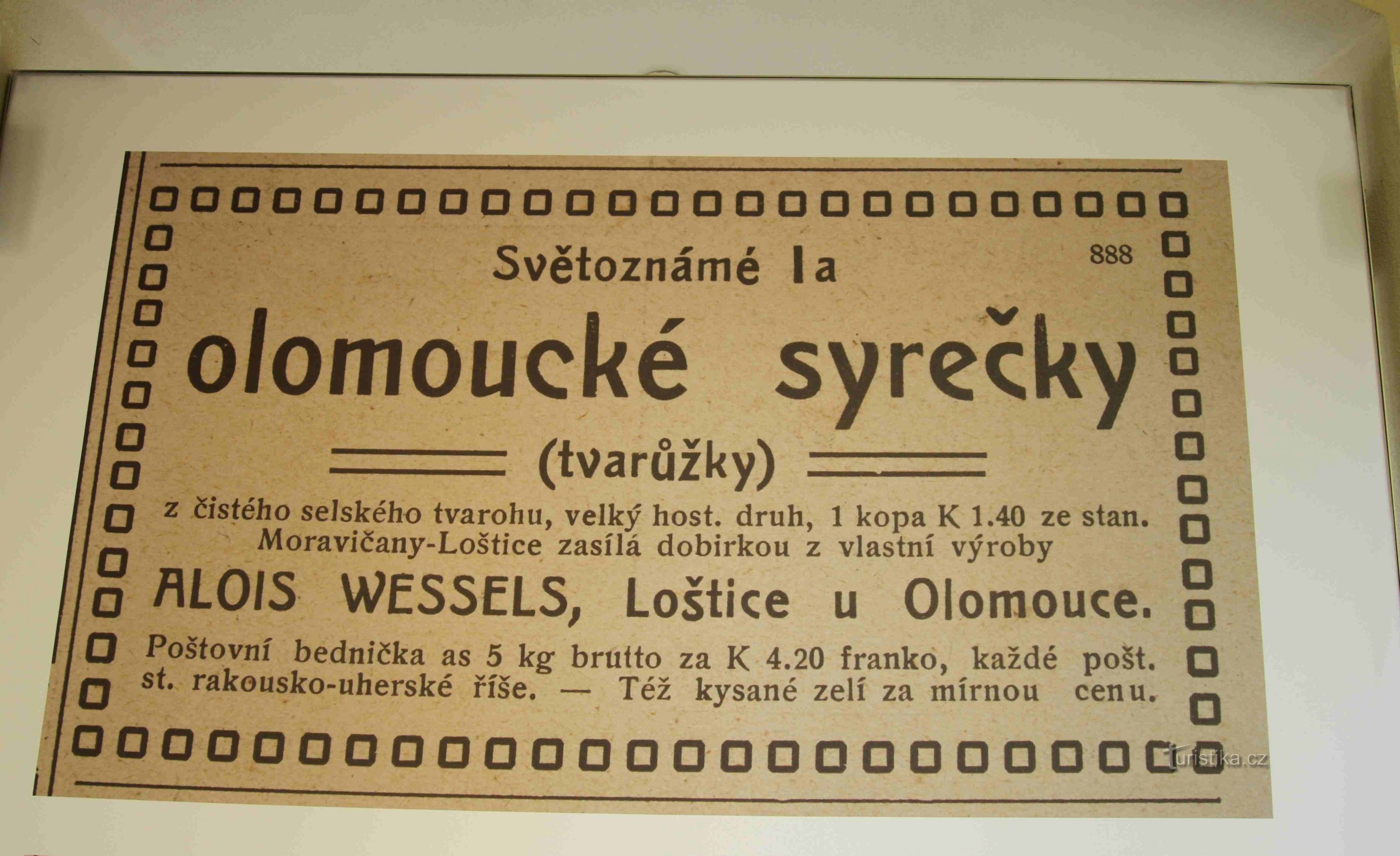 Loštice - Muzeum Olomouckých tvarůžků