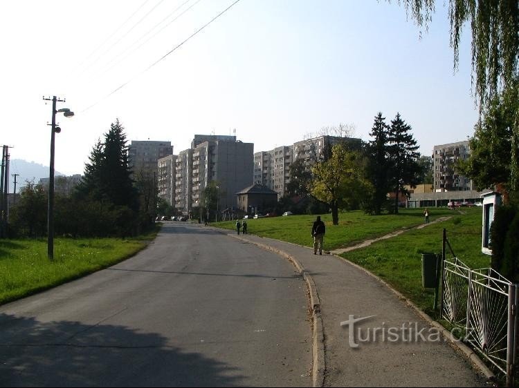 Loučka vid ankomst från Nové Jičín