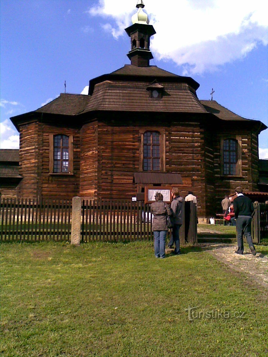 Loučná Hora – drewniany kościół św. Jerzy