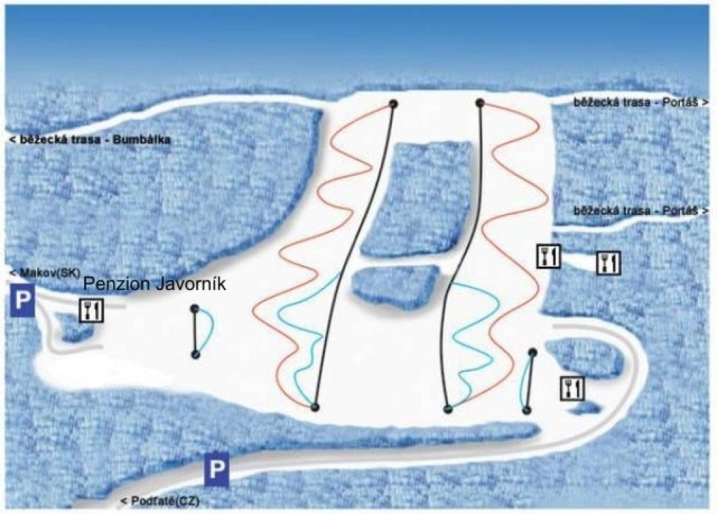 lszona snow makov koszary mapa narciarska zona snow makov koszary