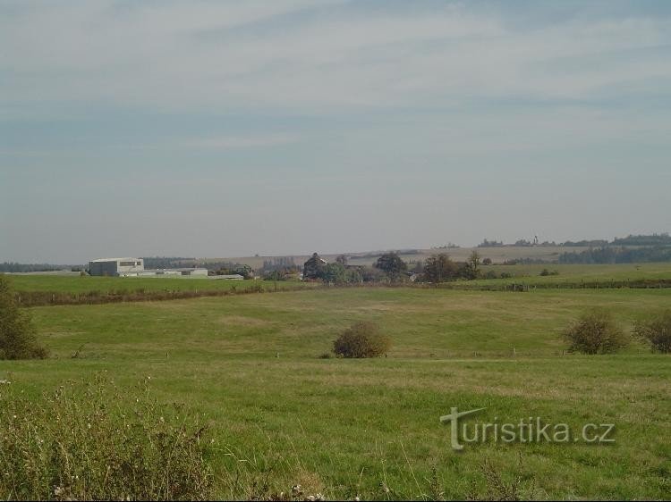 Luboměř pod Strážnou: Vista desde Kovářov