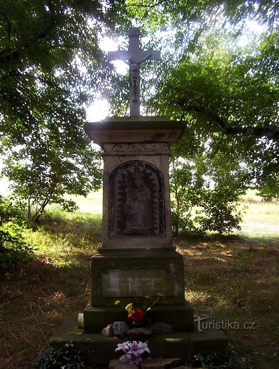 Ludéřov-Gottes Qual am keltischen Heiligtum von 1911-Foto: Ulrych Mir.