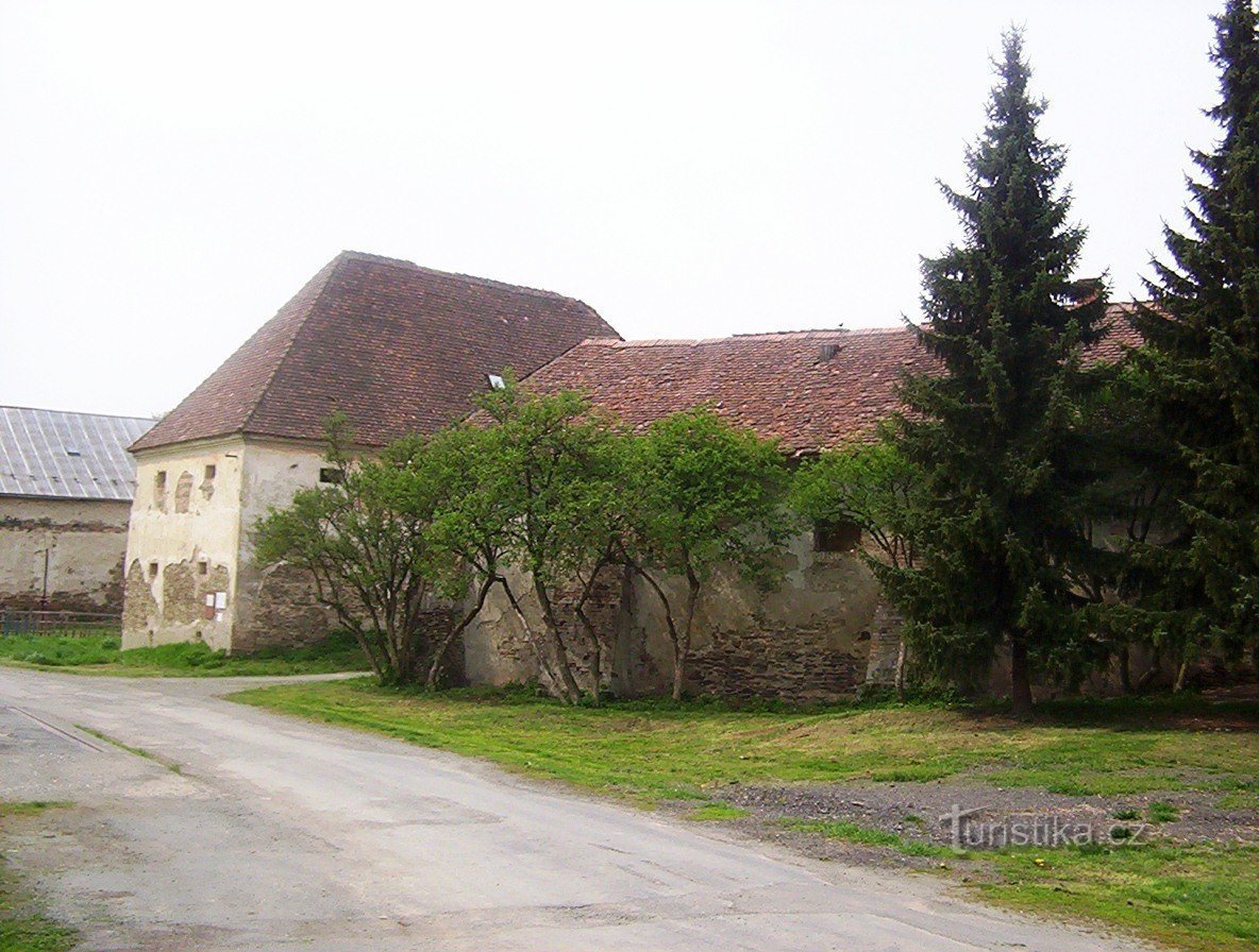 Ludéřov-byggnader av fästningen och hovet-Foto: Ulrych Mir.