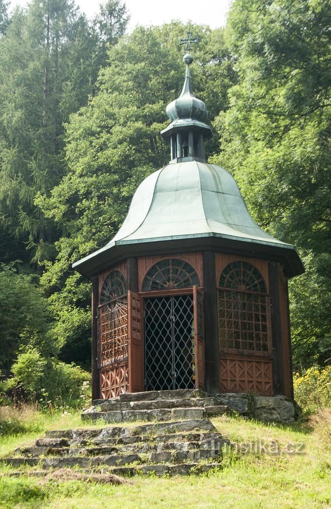 Ludvíkov - Chapelle commémorative aux combattants tombés