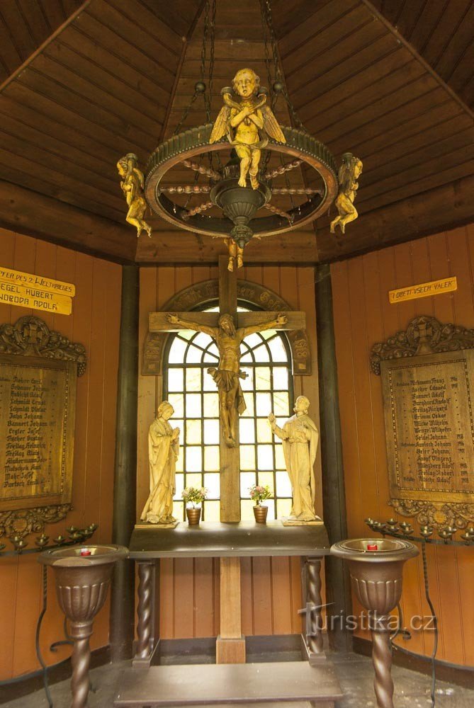 Ludvíkov - Chapelle commémorative aux combattants tombés