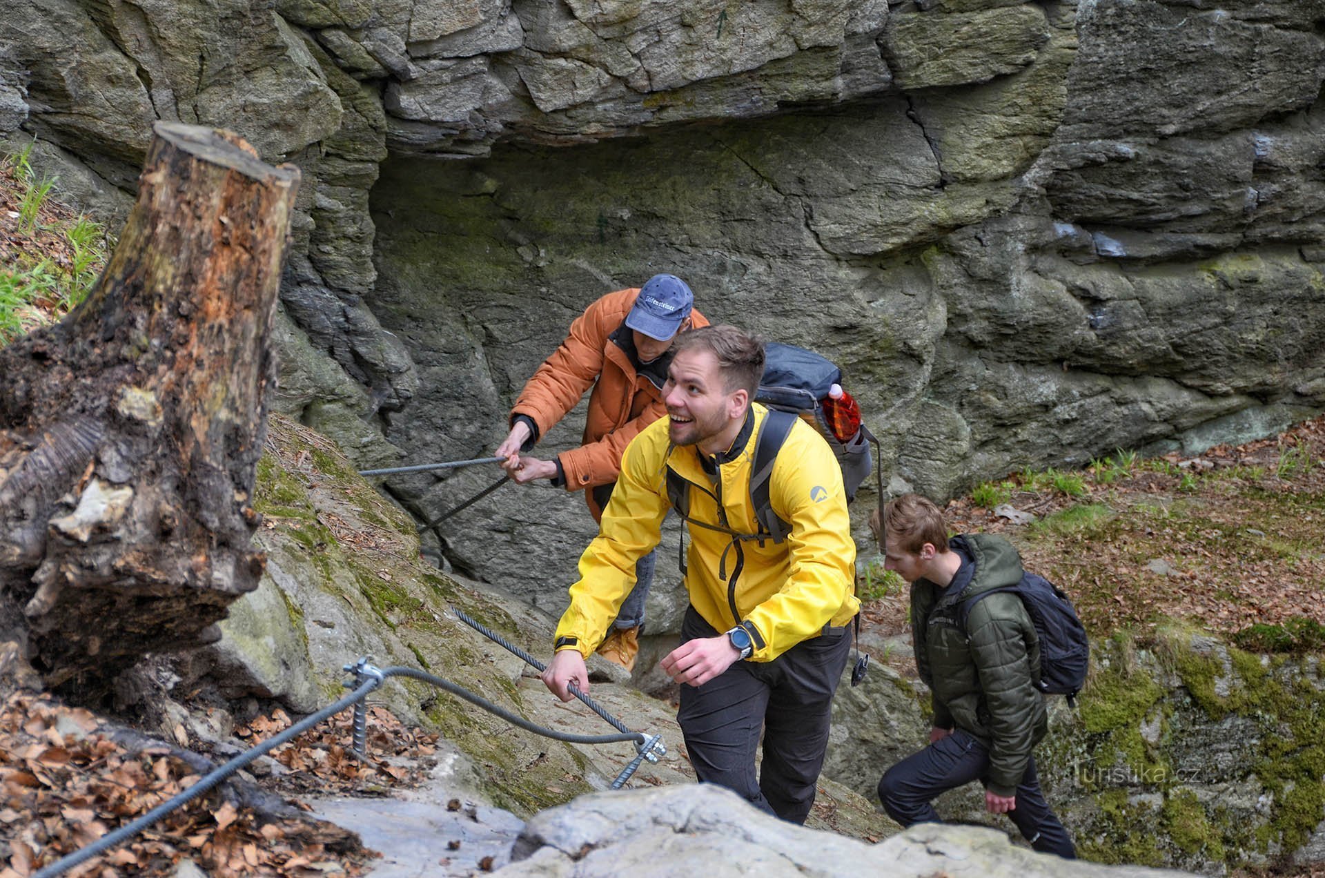 Felsenstadt Ludvíkovské, K4, Zugang zum historischen Weg