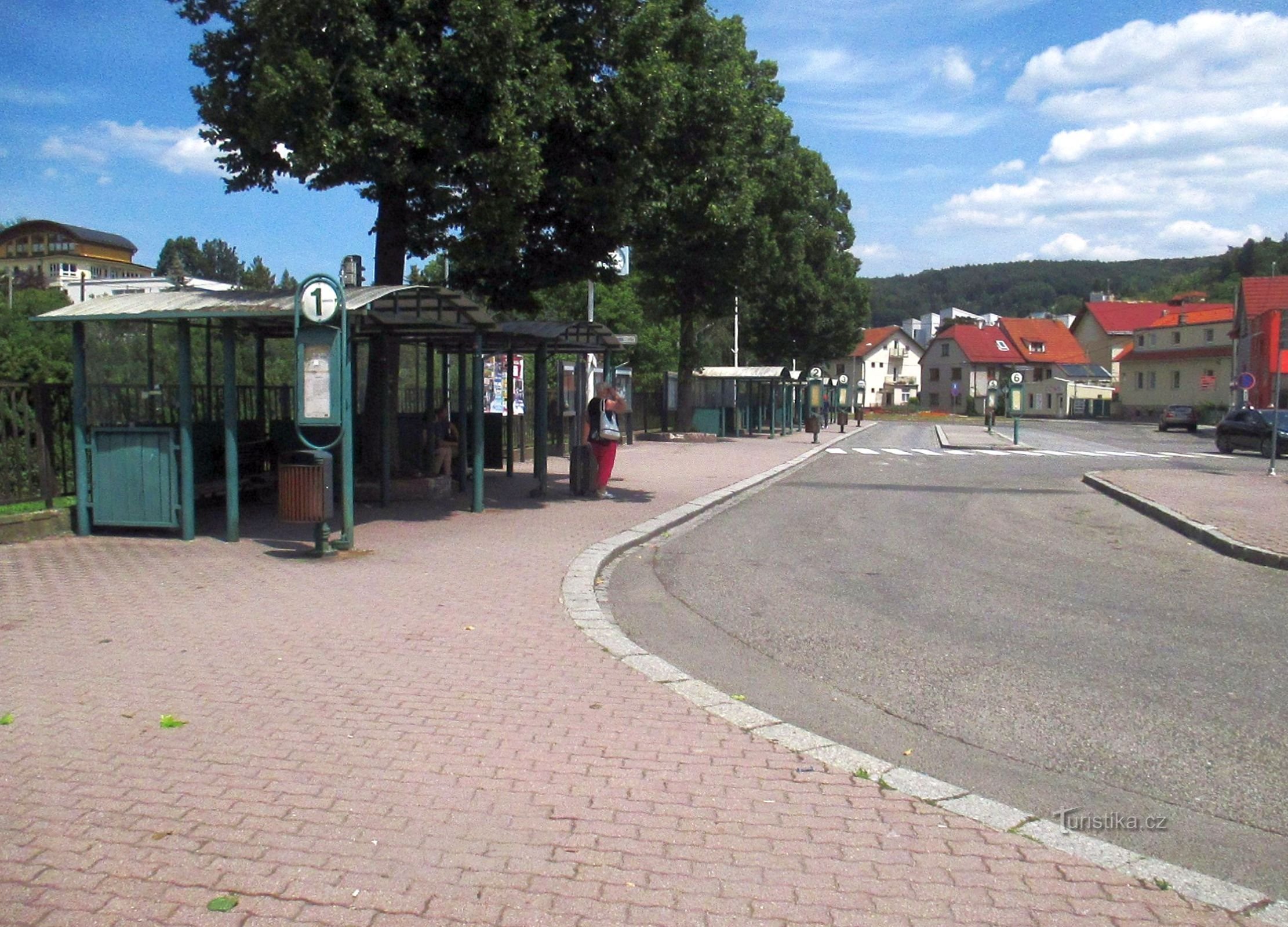 Luhačovice - dworzec autobusowy