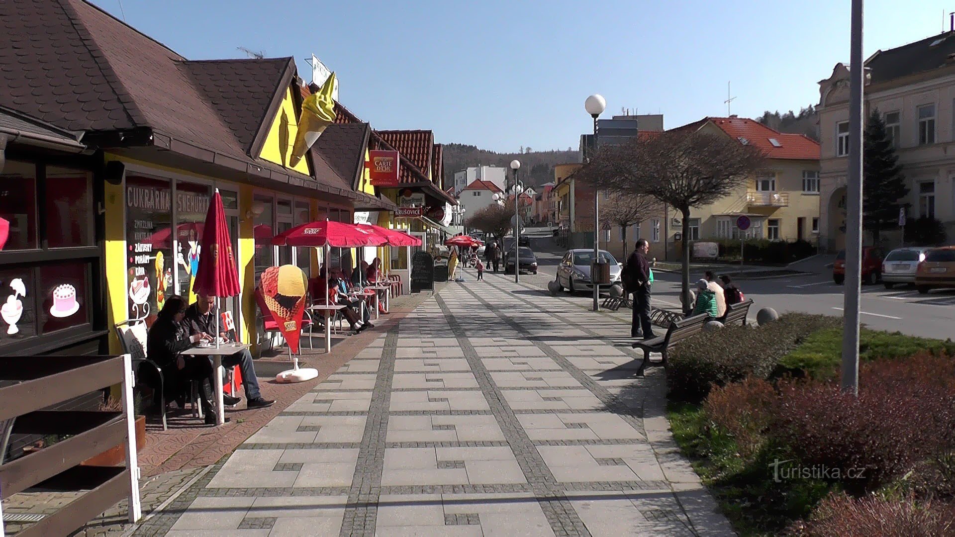 Luhačovice - strada principală