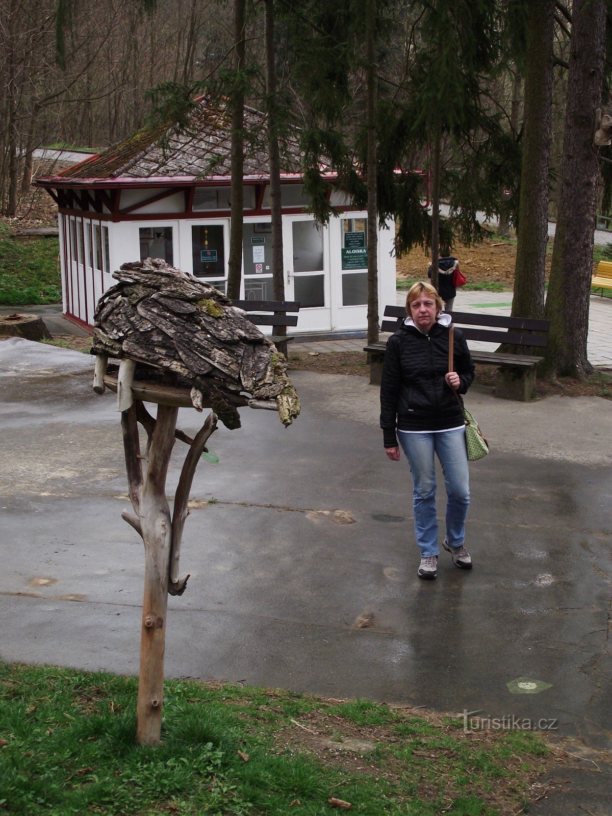 Luhačovice - Aloiska Spring and Pavilion (Forest Spring)