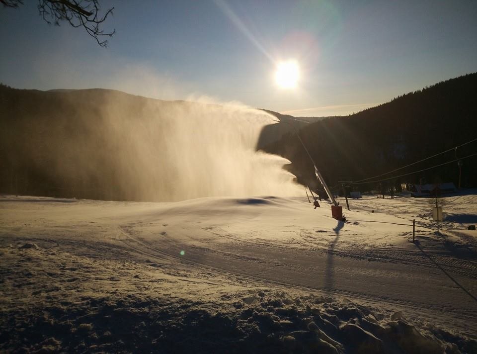 Fabricación de nieve del valle de Luisa