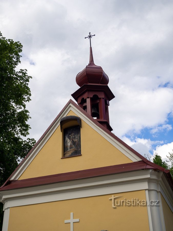 Lupene – Kaplica św. Jaskółka oknówka