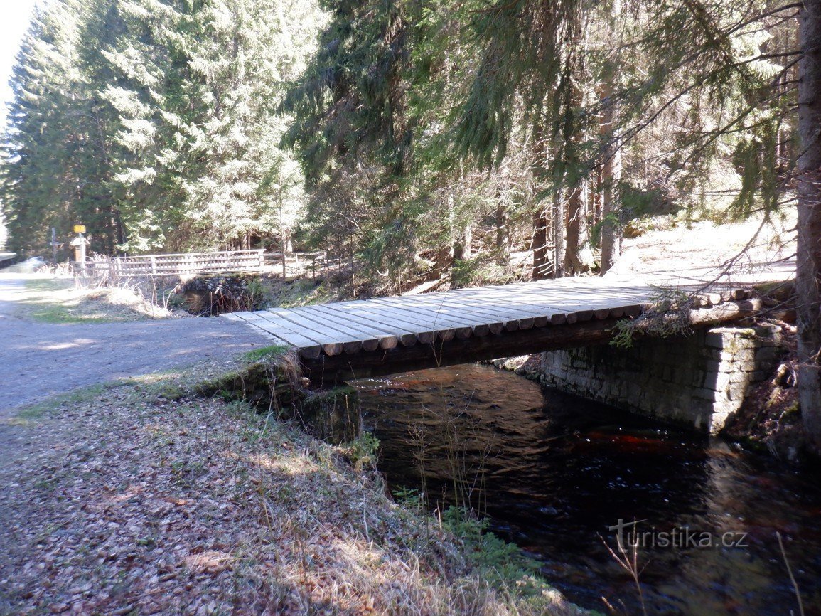 Šumava 森林中的卢尔德隐藏在玻璃中（豪斯瓦尔德教堂）