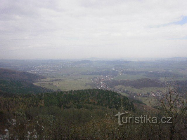 Luž - ŽST Jedlová - via Horní Svěla - Ledova jeskyna/ Góry Łużyckie