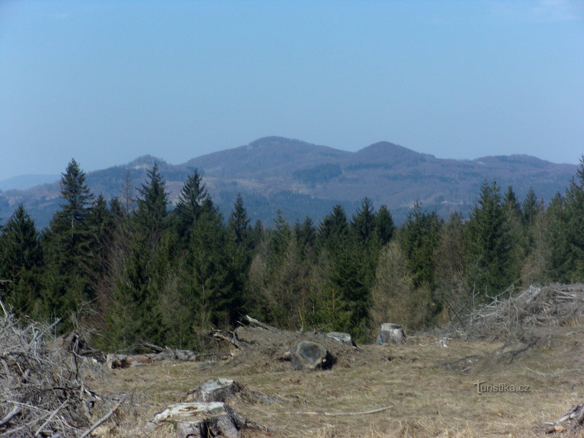 Lusatian Mountains from Medvědí Hůrka