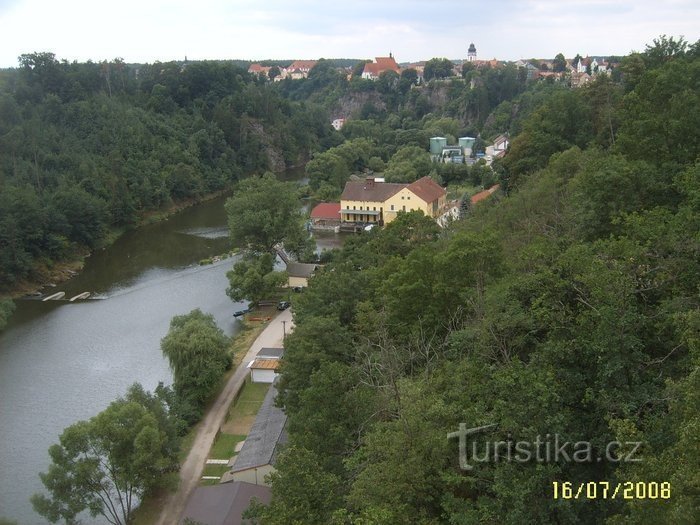 Lužnice og Bechyn i det fjerne