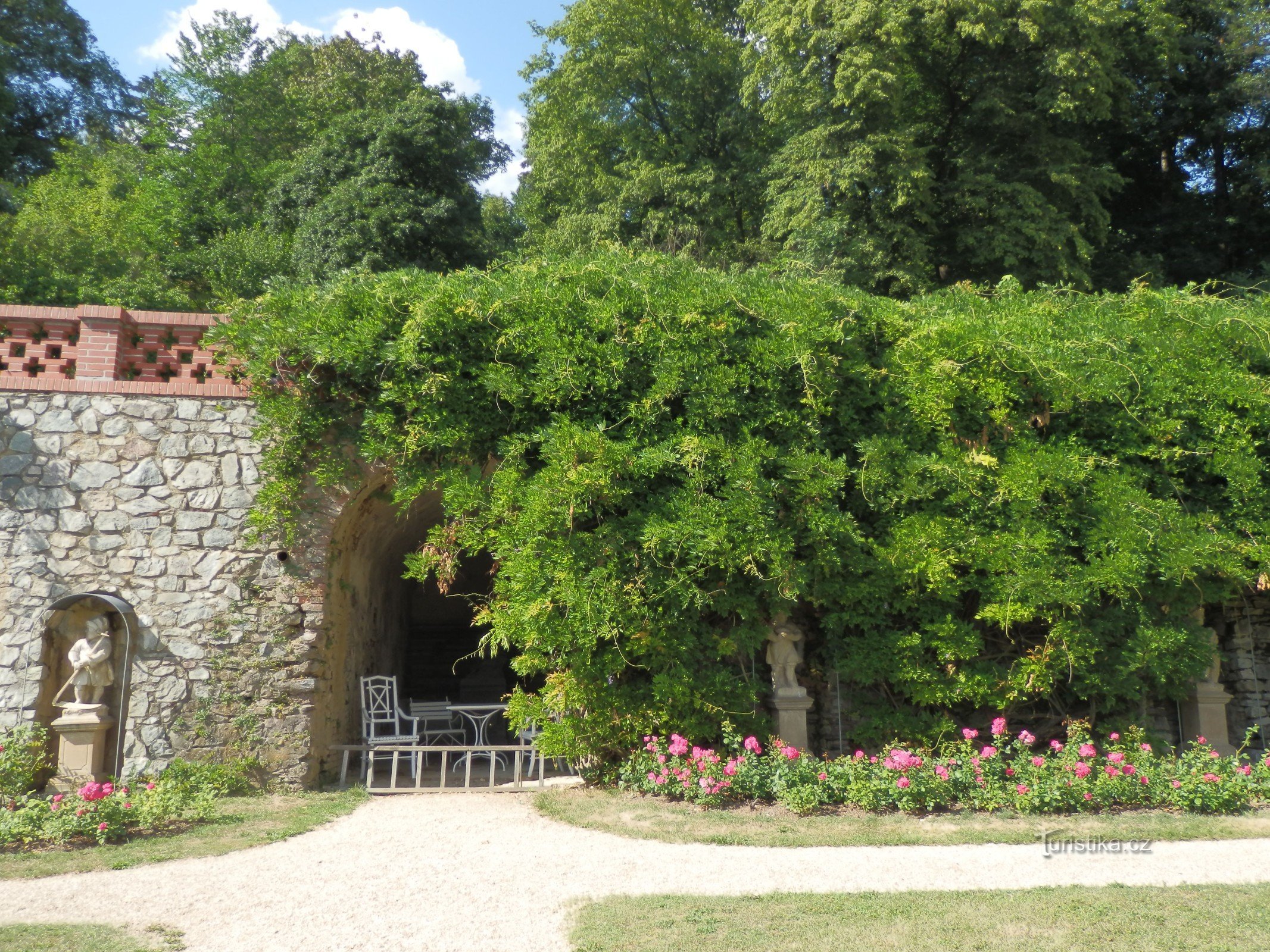 Lysice - 城の庭園