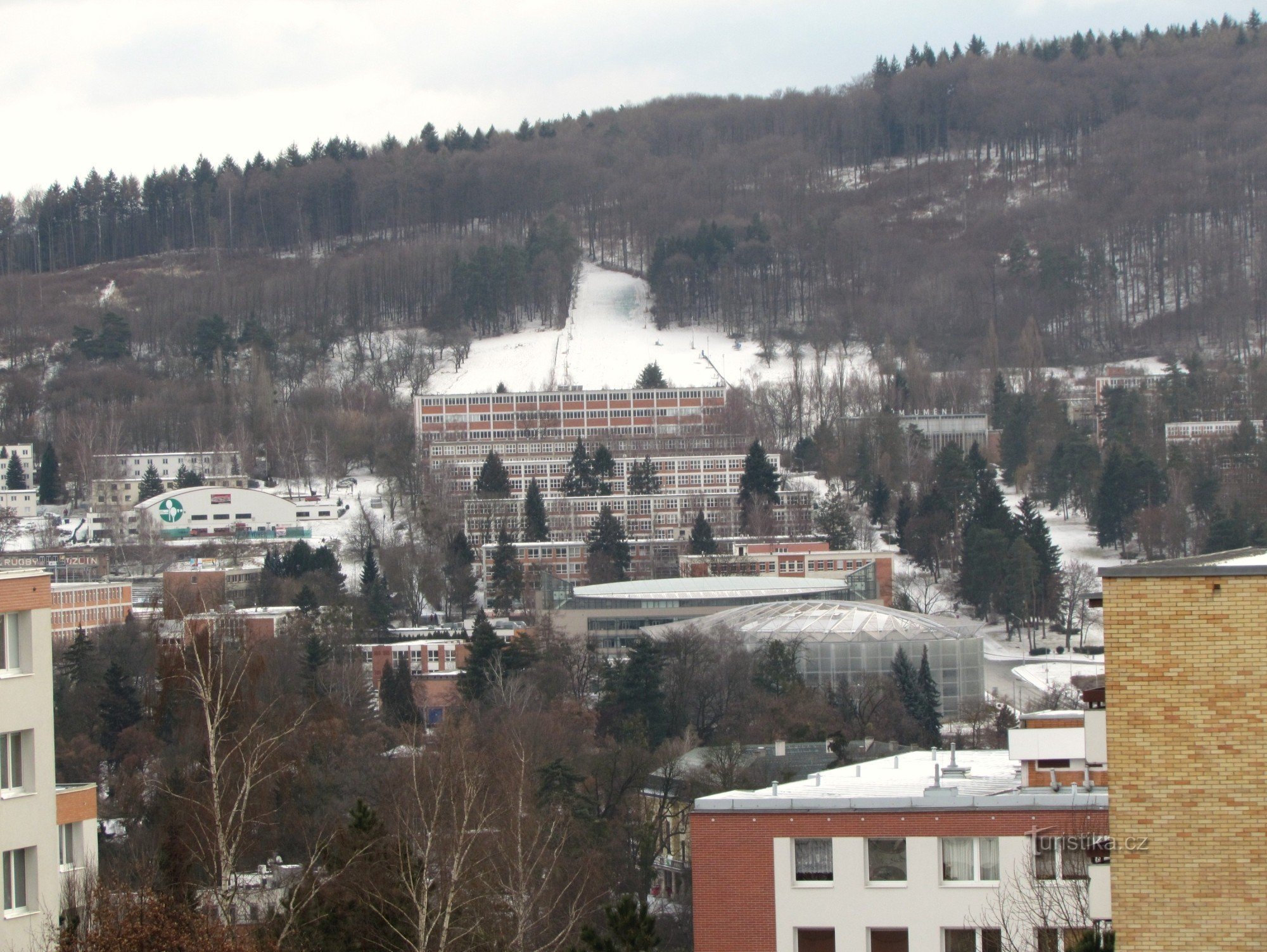 Ski slope in Zlín