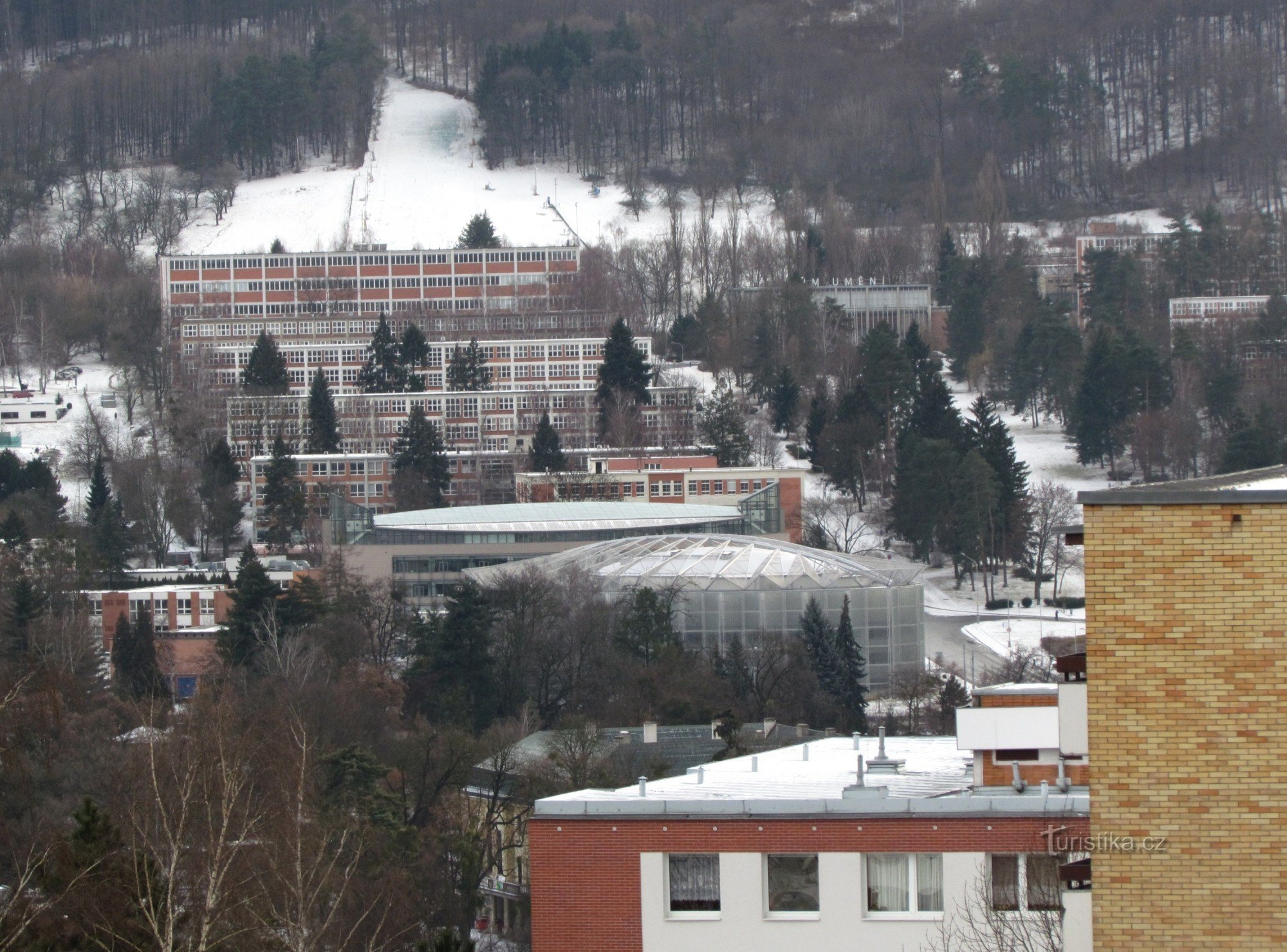 Ski slope in Zlín